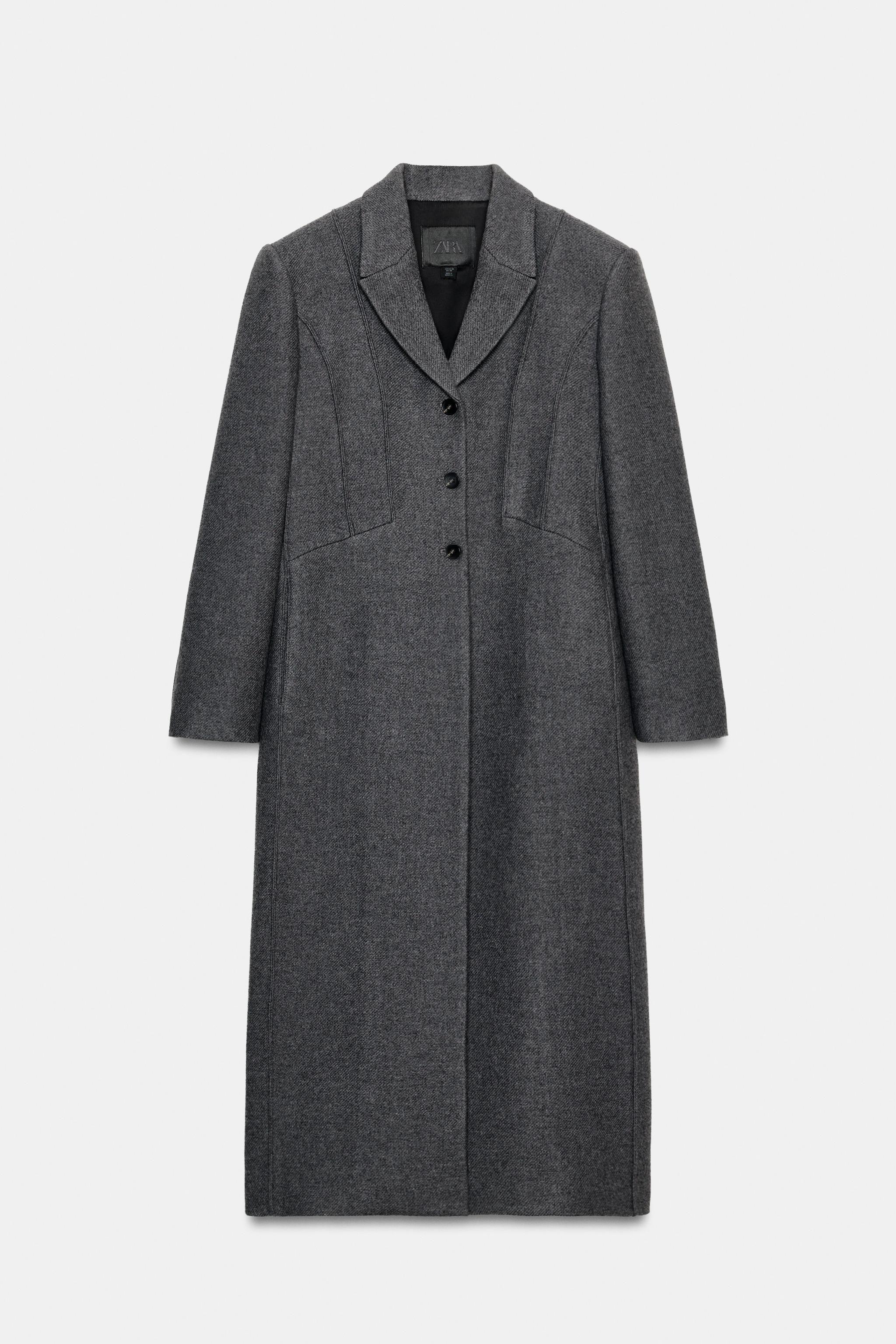 FITTED COAT WITH MANTECO WOOL ZW COLLECTION LIMITED EDITION